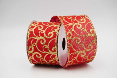 Scroll Wired Ribbon_KF6647G-7_Red